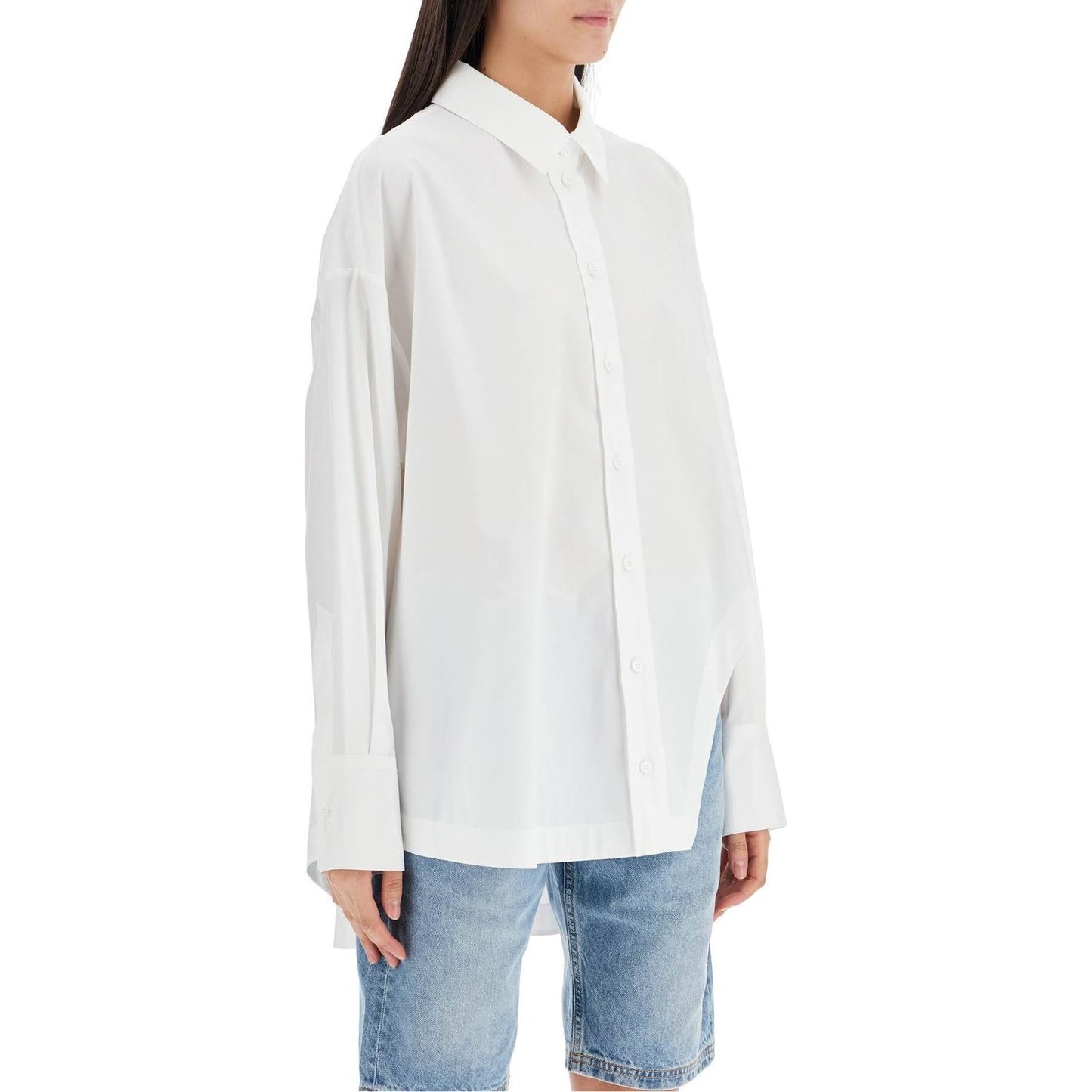 The Attico asymmetric oversized shirt