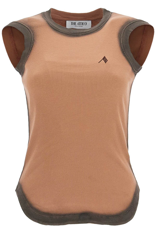 The Attico reese tank top with faded edges Topwear The Attico