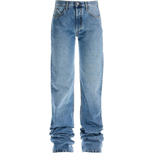 The Attico extra long denim jeans for tall individuals