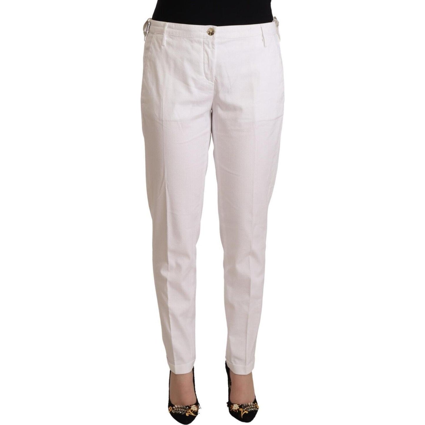 Jacob Cohen Elegant Mid Waist Tapered Trousers Jacob Cohen