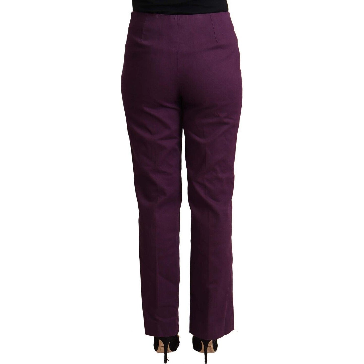 BENCIVENGA Elegant Violet High Waist Tapered Pants BENCIVENGA