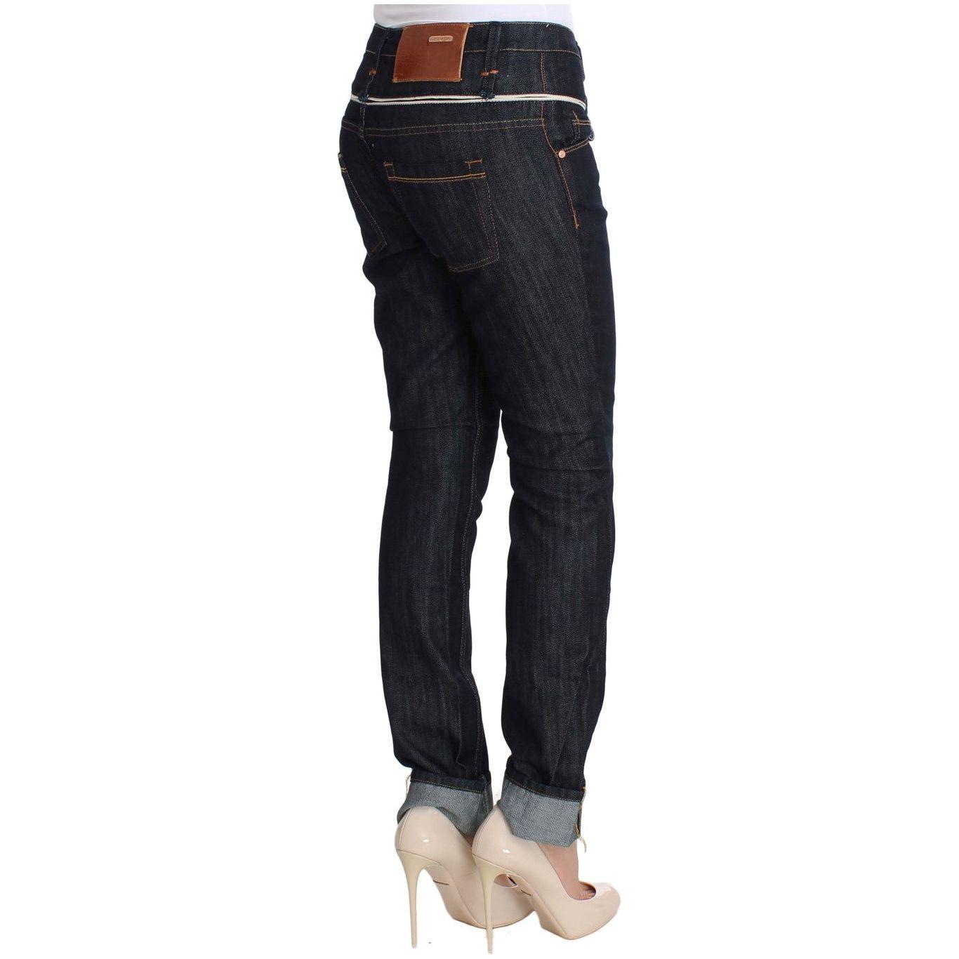 Acht Elegant Straight Leg Dark Blue Jeans Acht