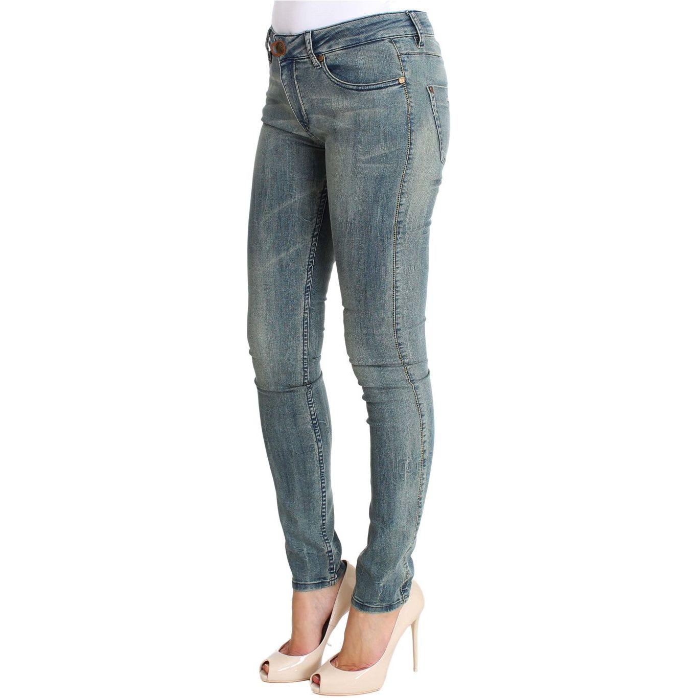 PLEIN SUD Chic Slim Skinny Blue Wash Denim PLEIN SUD