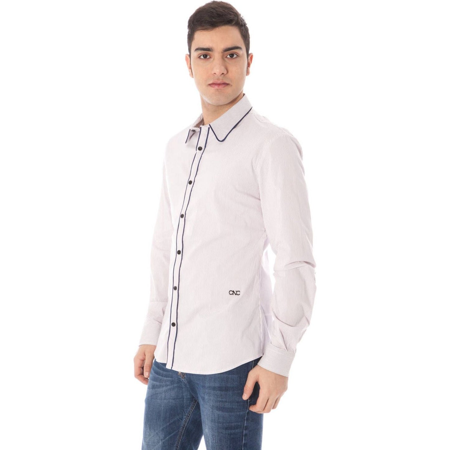 Costume National Pink Cotton Men Shirt Costume National