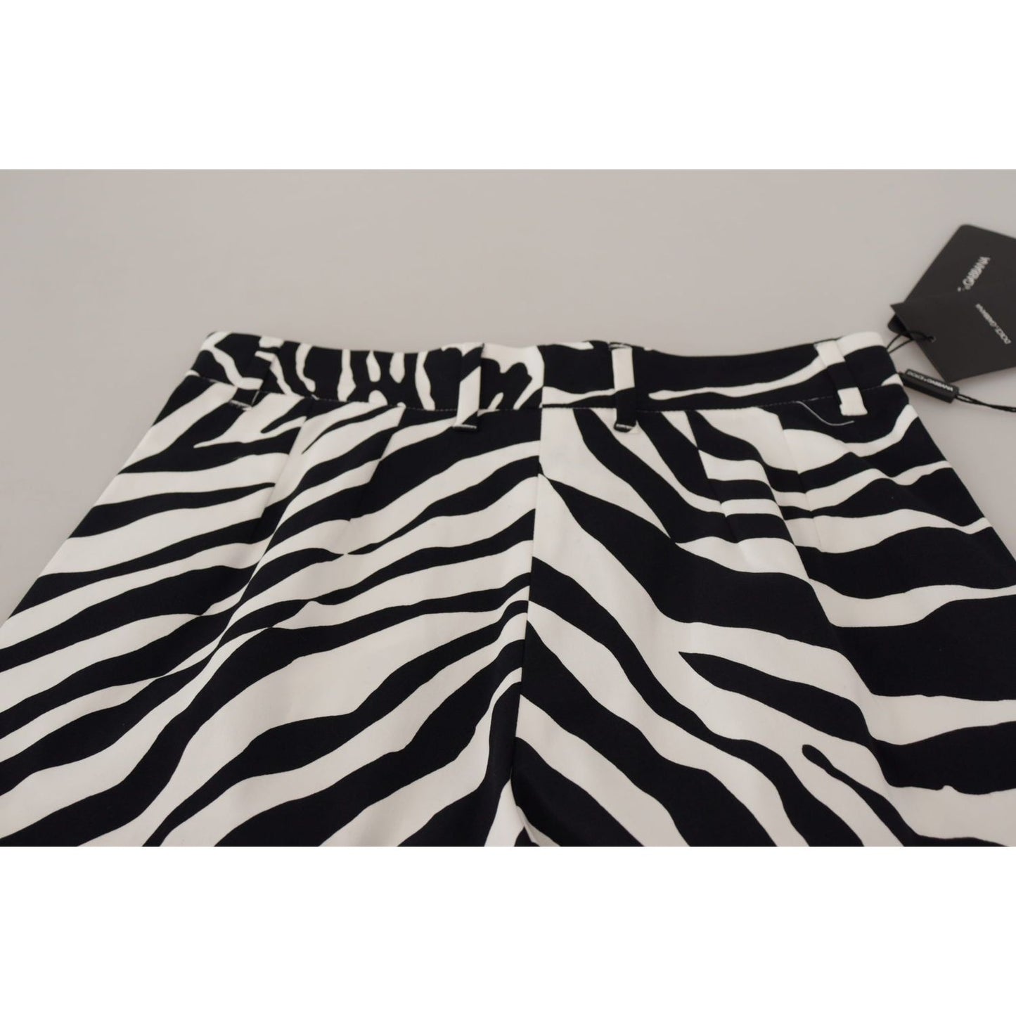 Dolce & Gabbana Zebra Print Mid Waist Hot Pants Dolce & Gabbana