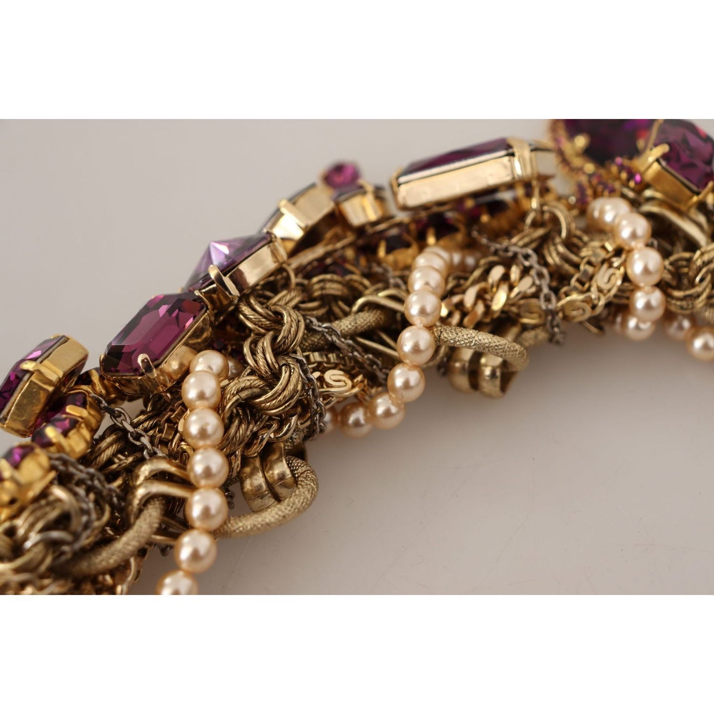 Dolce & Gabbana Sicilian Sparkle Gold-Tone Statement Necklace Dolce & Gabbana