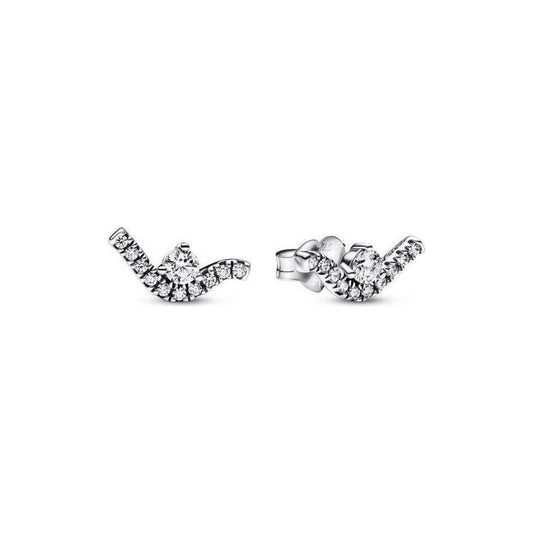 PANDORA JEWELS Mod. SPARKLING WAVE Earrings PANDORA