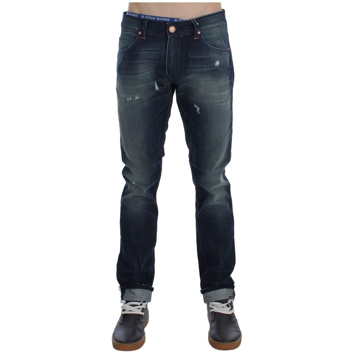 Acht Sleek Slim Fit Italian Denim Jeans Acht