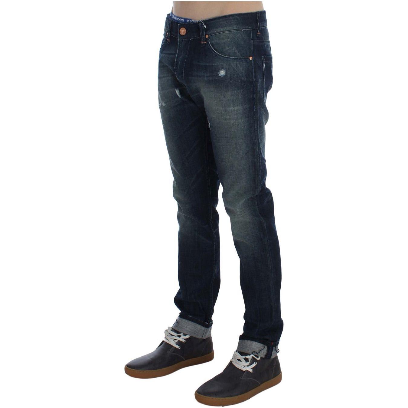 Acht Sleek Slim Fit Italian Denim Jeans Acht