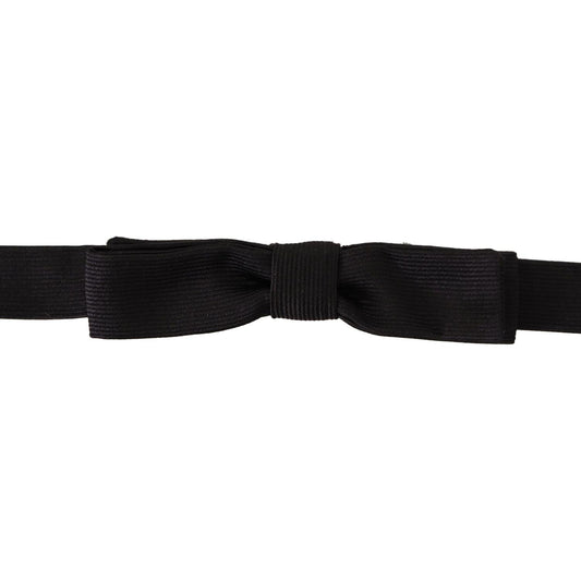 Dolce & Gabbana Elegant Silk Black Bow Tie Dolce & Gabbana