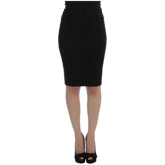 PLEIN SUD Elegant Black Pencil Skirt for Chic Look PLEIN SUD