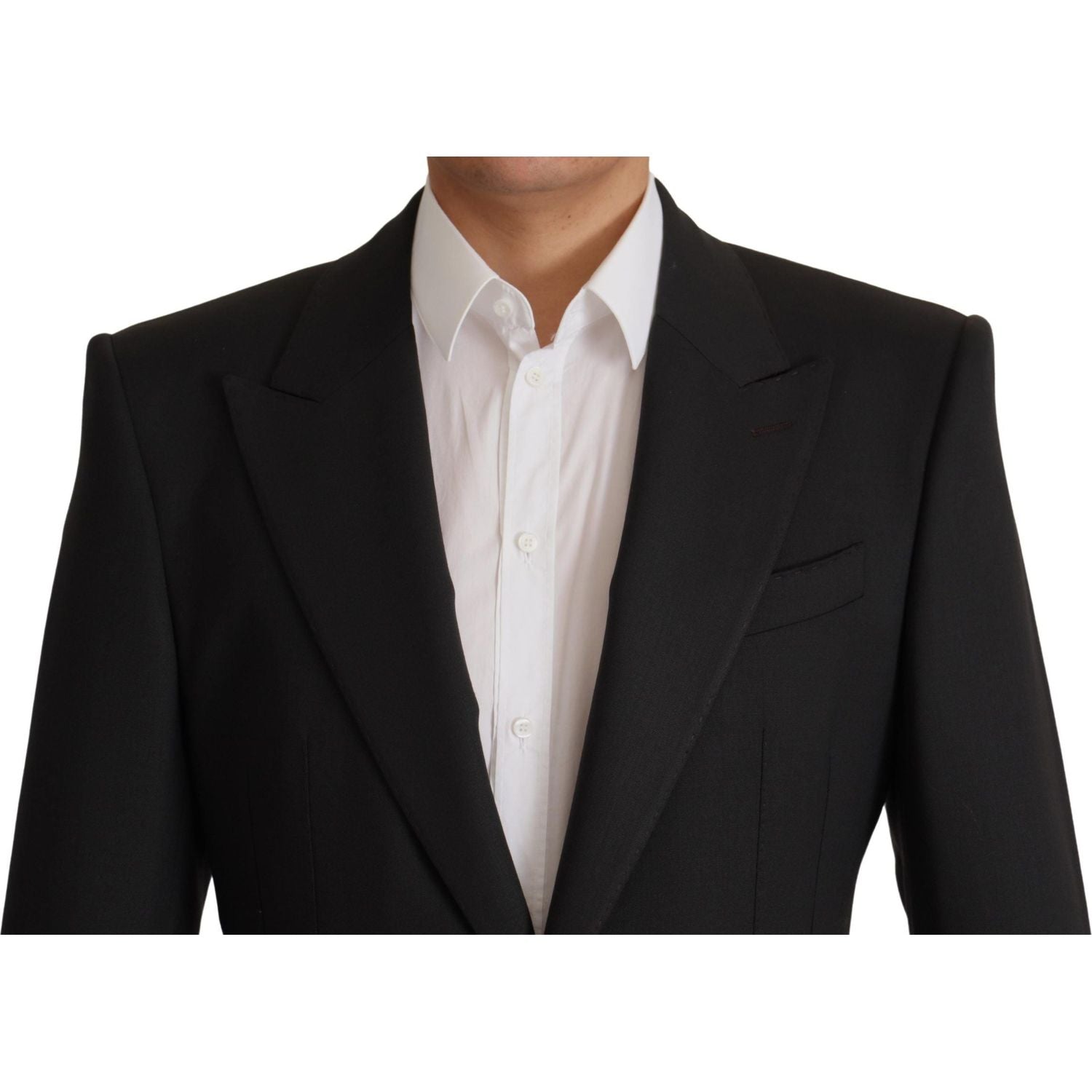 Dolce & Gabbana Black Wool Single Breasted Blazer v