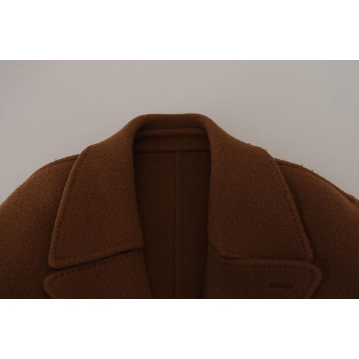 Dolce & Gabbana Elegant Double Breasted Brown Jacket Dolce & Gabbana