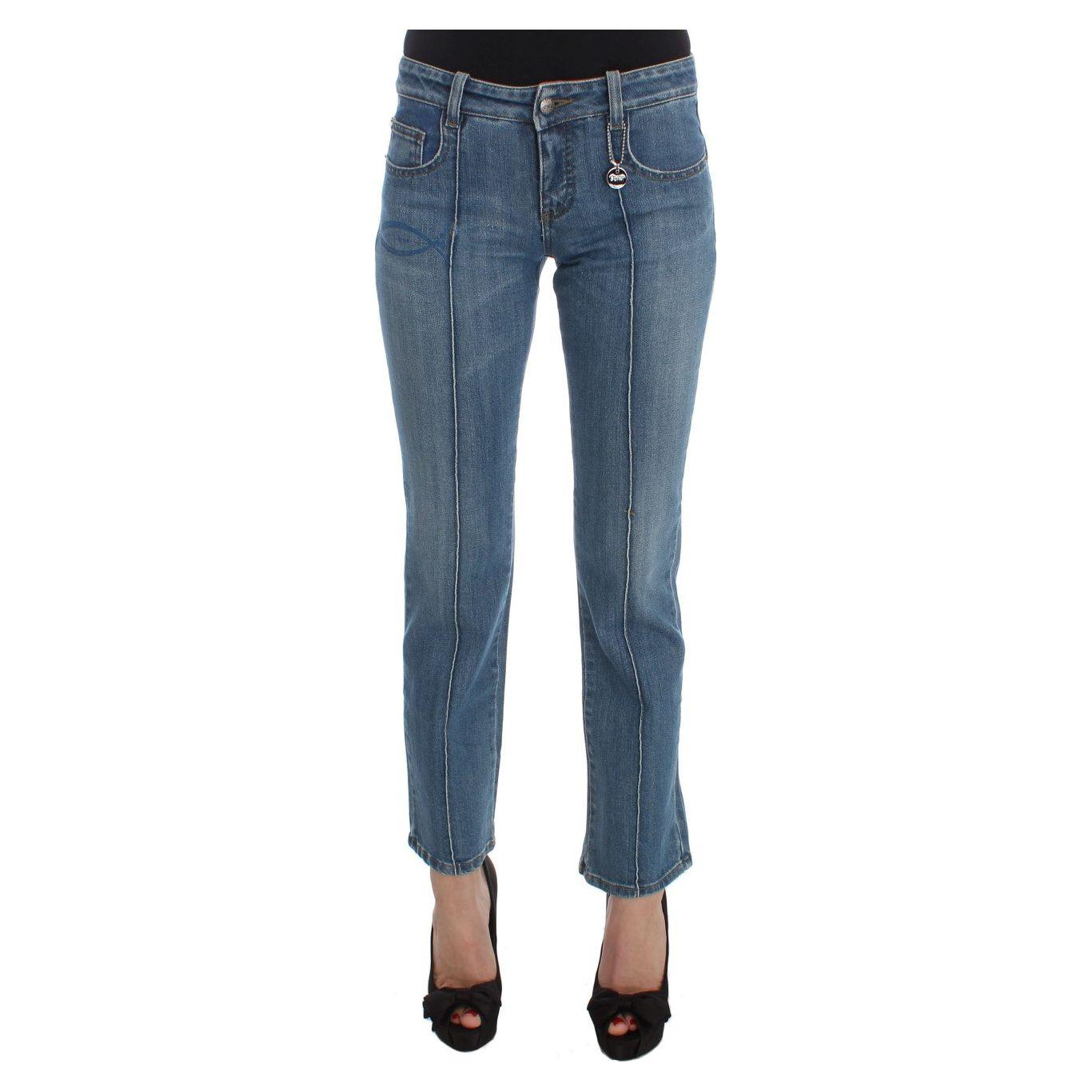 Costume National Chic Slim Fit Blue Jeans for the Modern Woman Jeans & Pants Costume National