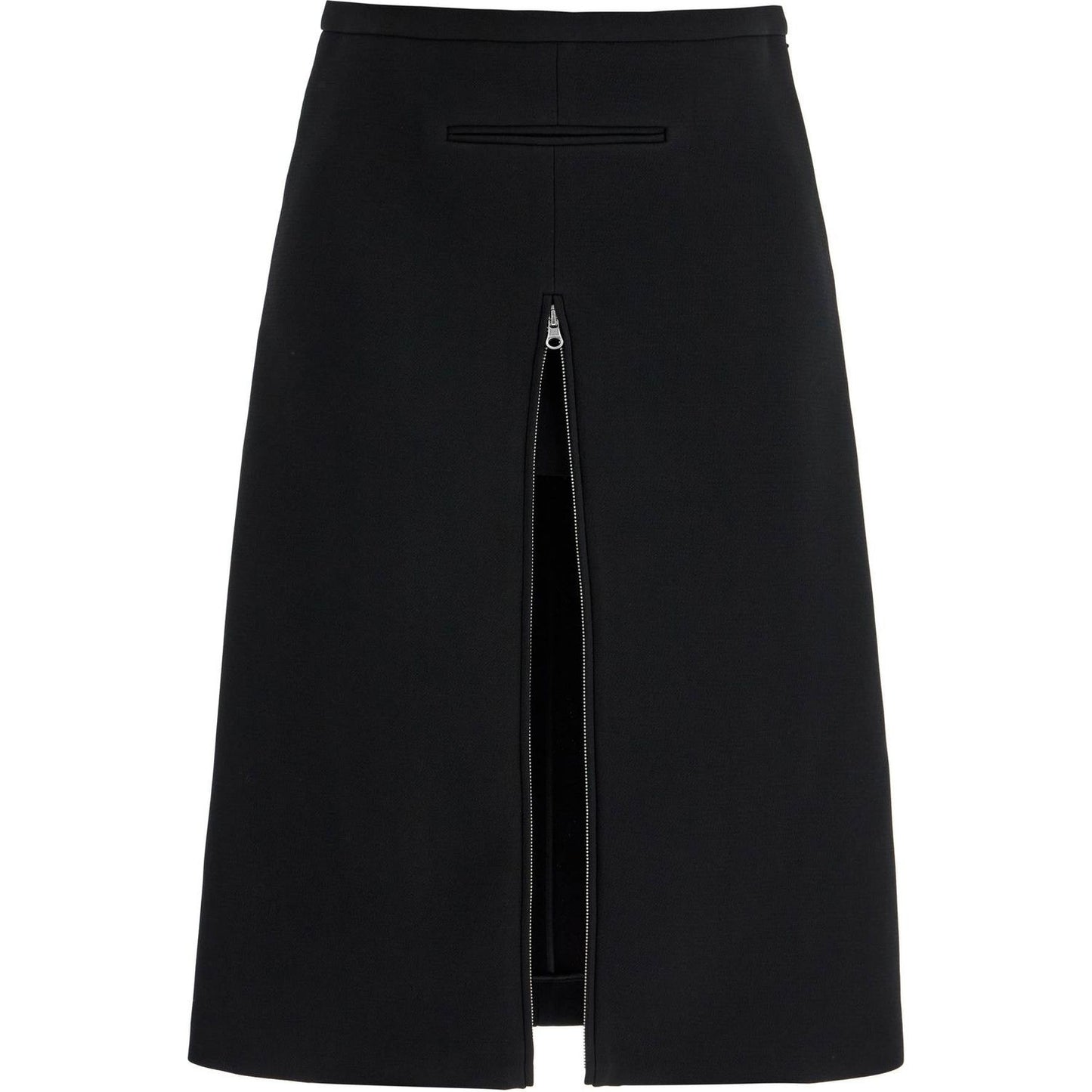 Courreges midi twill skirt with zipper Skirts Courreges