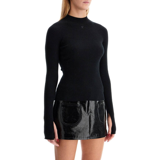 Courreges bed fitted pullover with solar light Knitwear Courreges