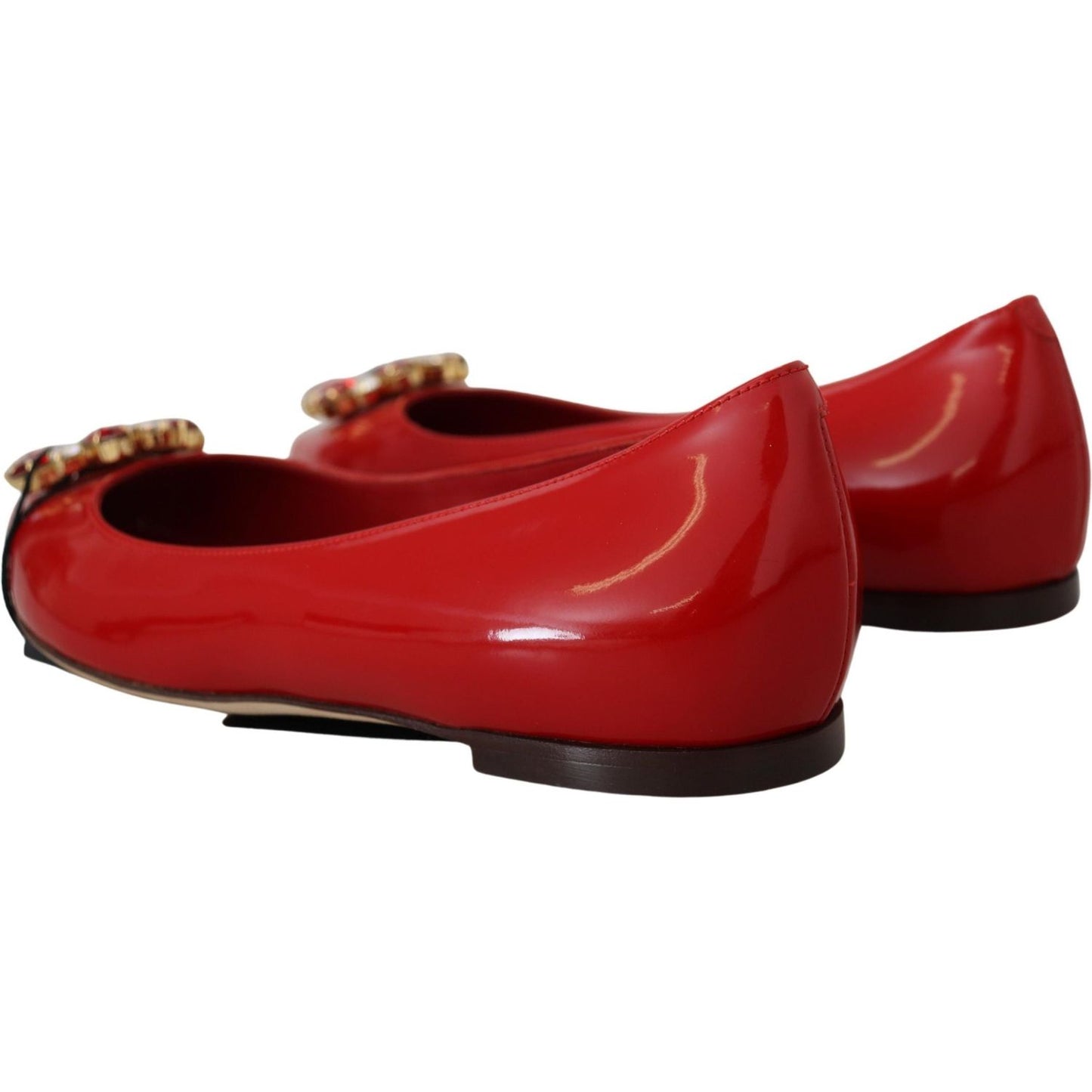 Dolce & Gabbana Red Suede Crystal Loafers - Exquisite Elegance Dolce & Gabbana