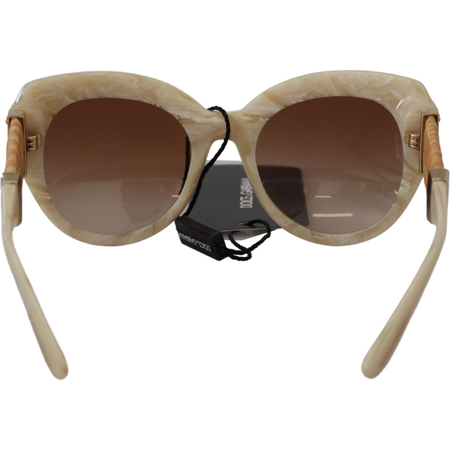 Dolce & Gabbana Beige Chic Acetate Women's Sunglasses Dolce & Gabbana