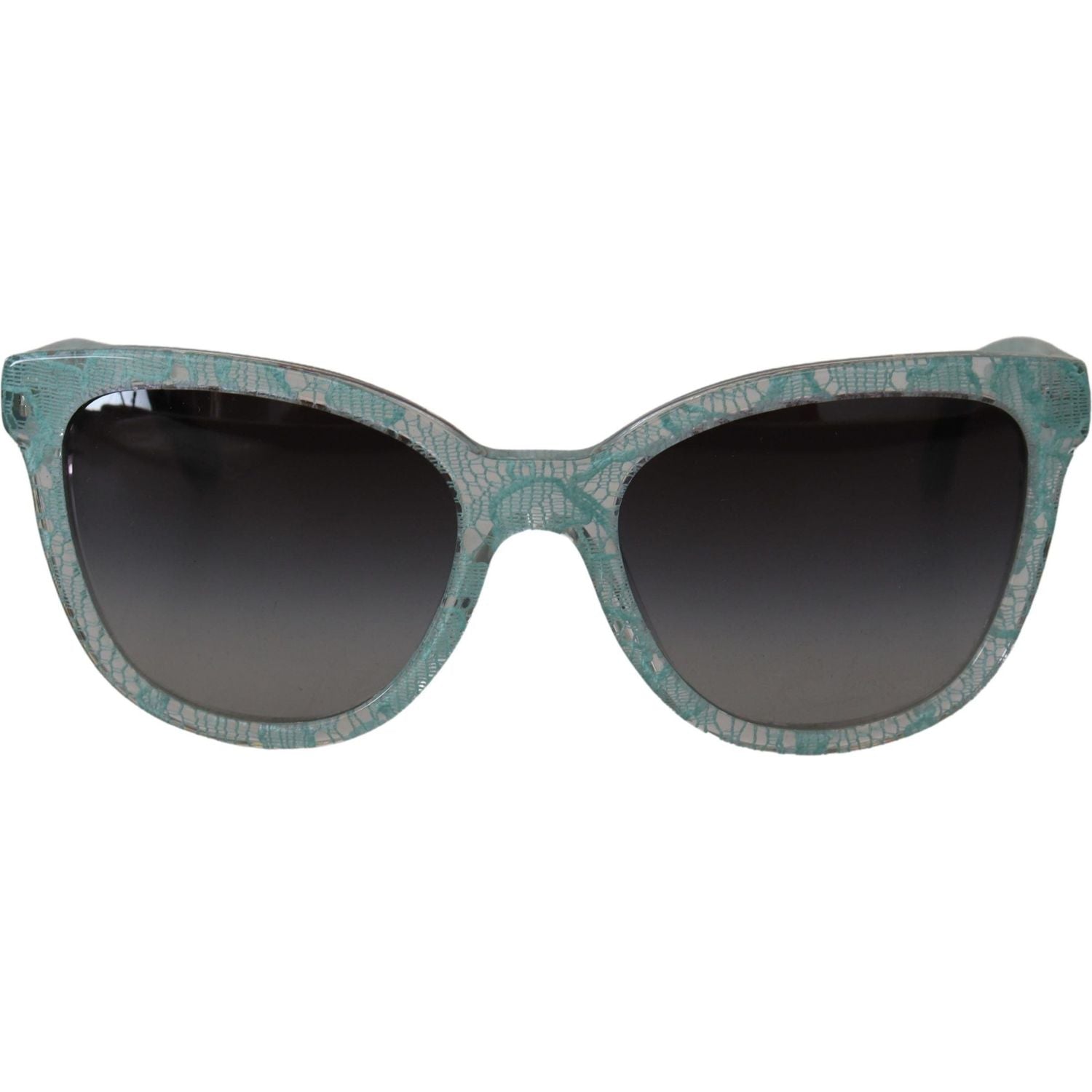 Dolce & Gabbana Blue Lace Acetate Crystal Round DG4190 Sunglasses