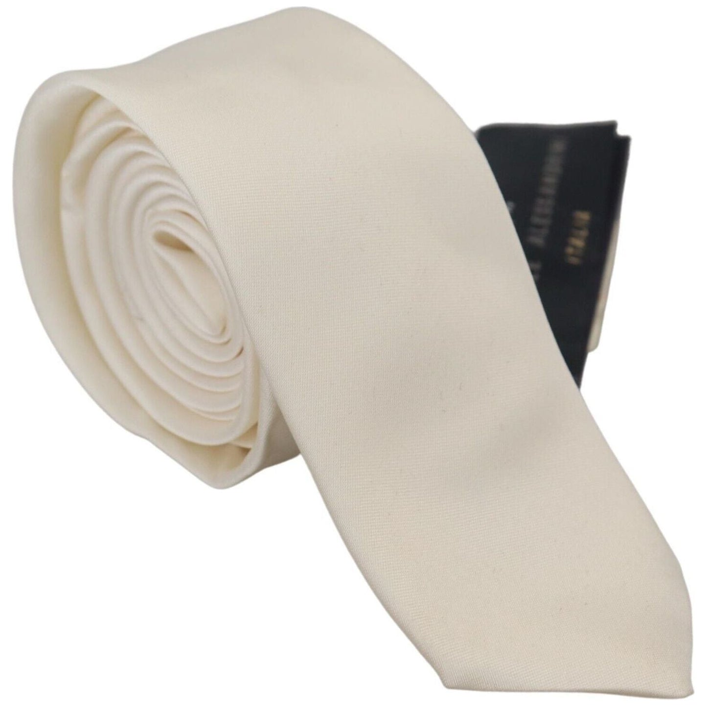 Daniele Alessandrini Exclusive Silk Bow Tie in Off White Daniele Alessandrini