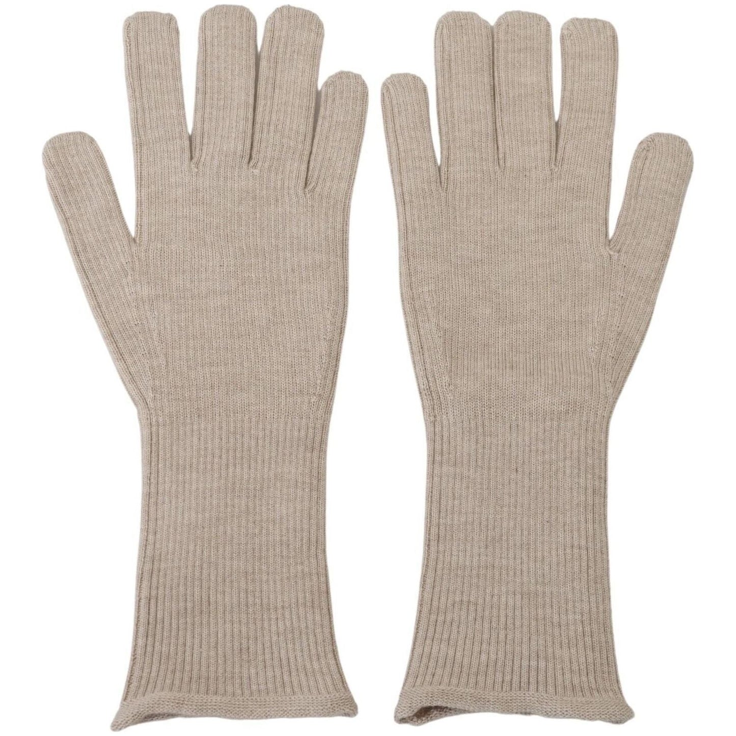 Dolce & Gabbana Elegant Ivory Cashmere-Silk Blend Gloves Dolce & Gabbana