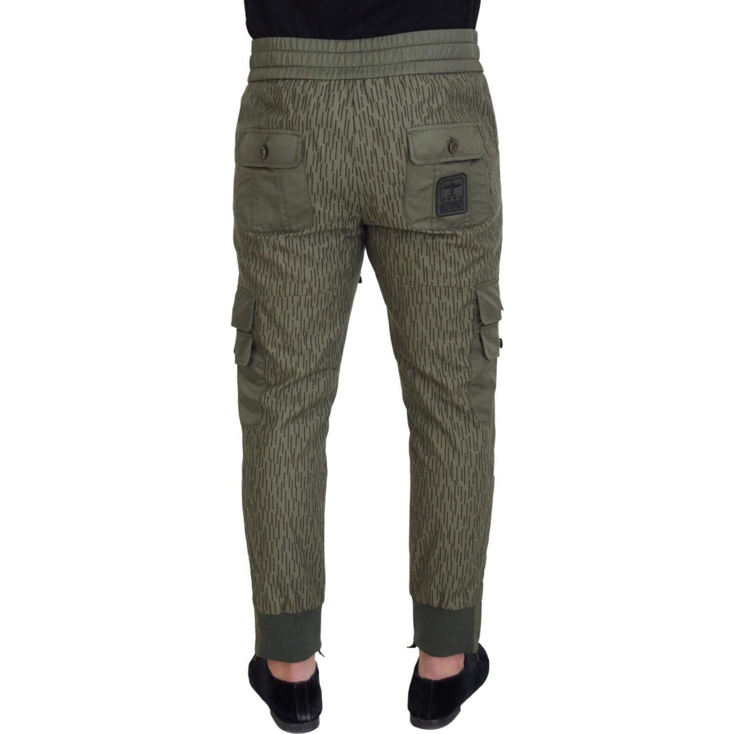 Dolce & Gabbana Elegant Green Cotton Blend Pants Dolce & Gabbana