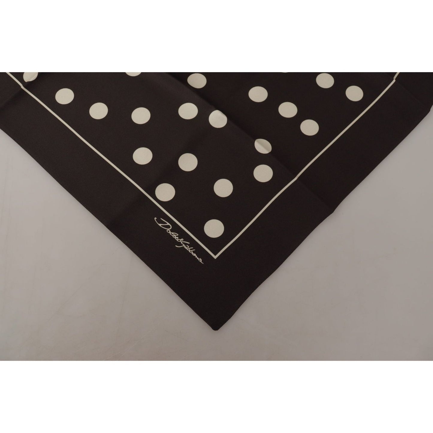 Dolce & Gabbana Elegant Silk Polka Dot Men's Scarf Dolce & Gabbana