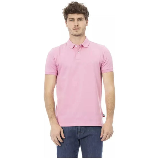 Baldinini Trend Multicolor Cotton Men Polo Shirt Baldinini Trend