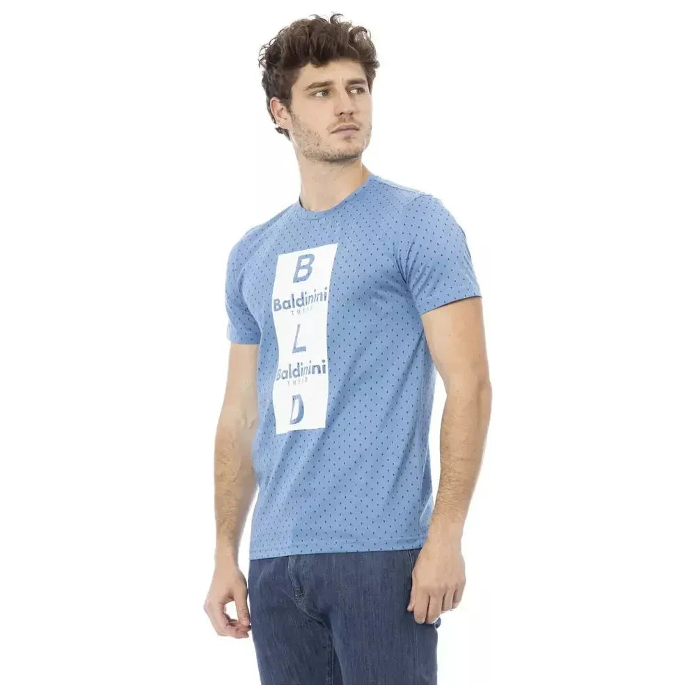 Baldinini Trend "Light Blue Cotton Men T-Shirt" Baldinini Trend