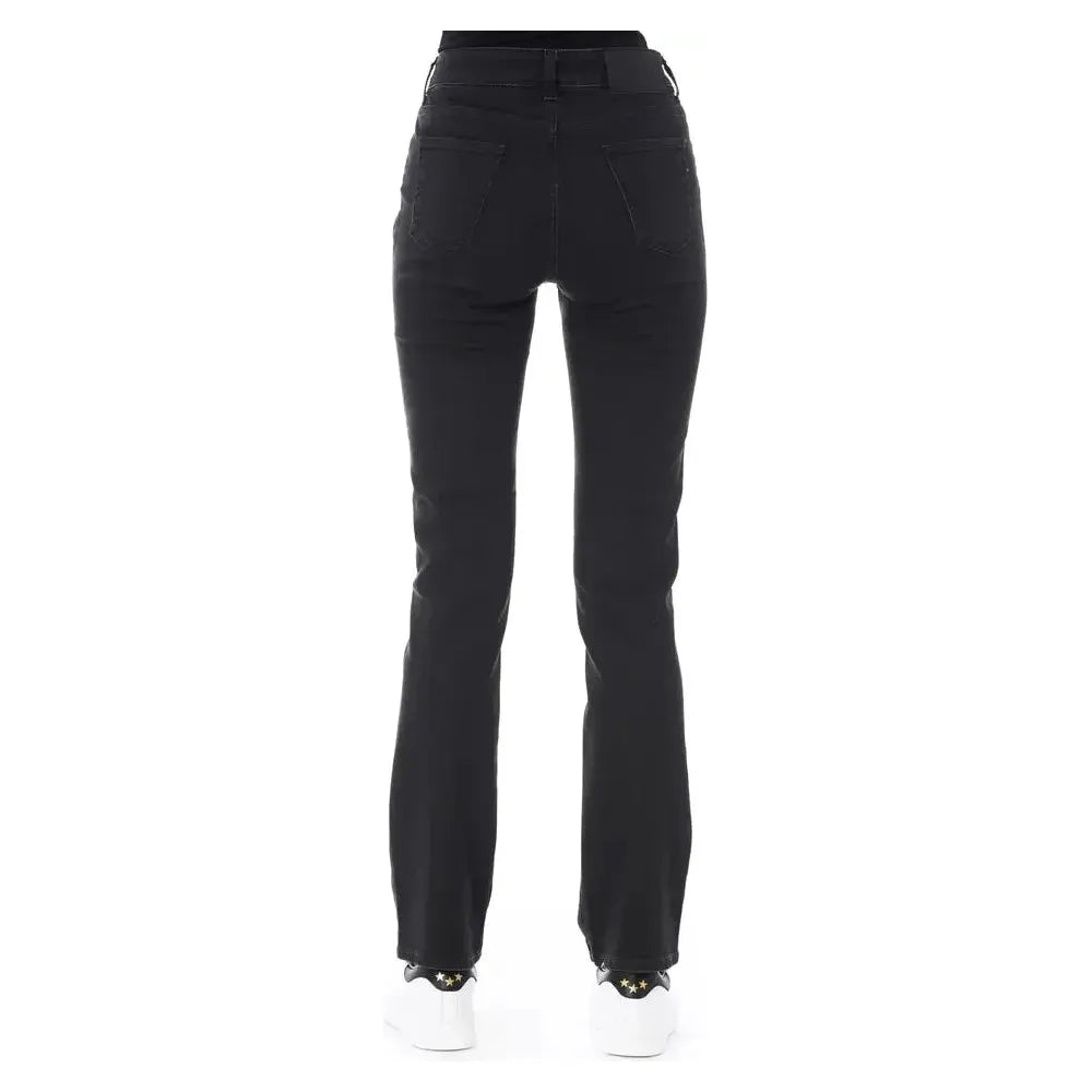 Baldinini Trend Black Cotton Women Jeans Baldinini Trend