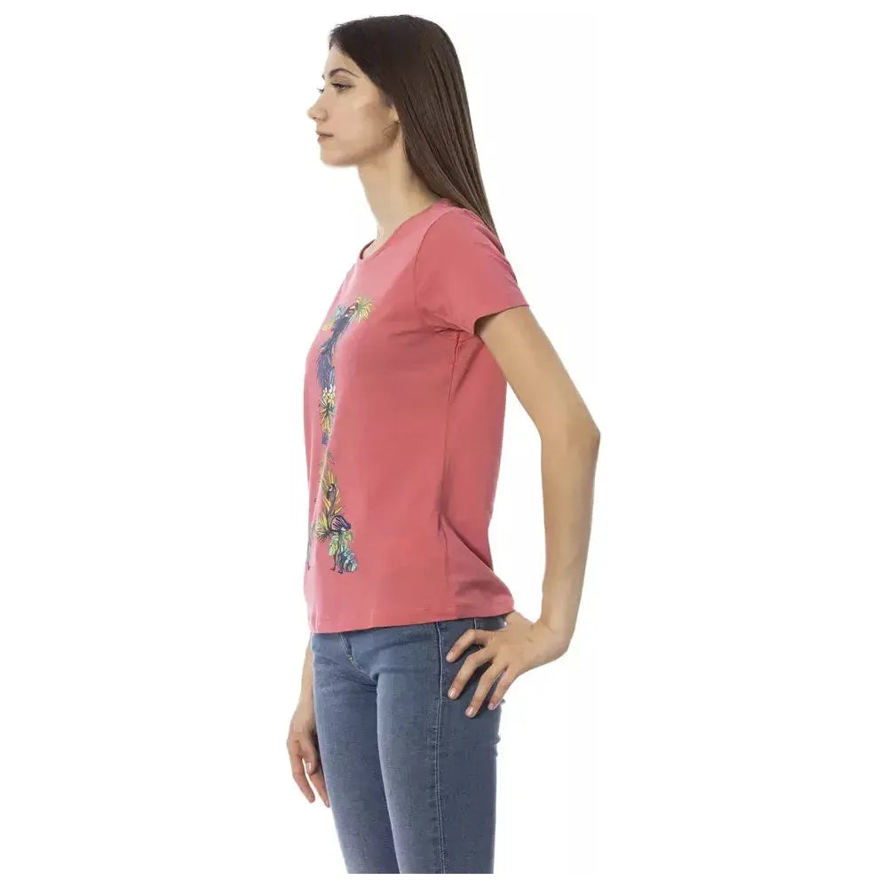 Trussardi Action Fuchsia Cotton Women Top Trussardi Action