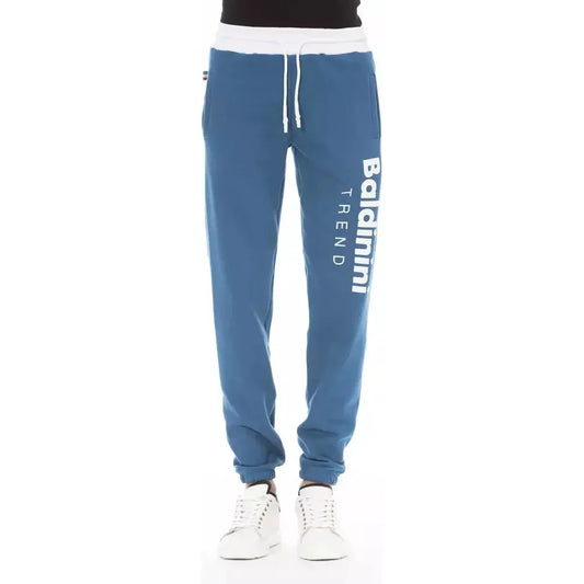 Baldinini Trend Blue Cotton Men Pant Baldinini Trend