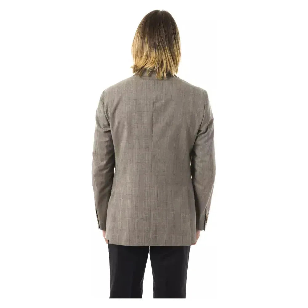 Uominitaliani Gray Wool Men Blazer Uominitaliani