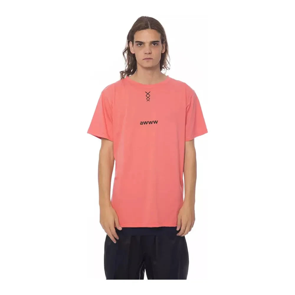 Nicolo Tonetto Pink Cotton Men T-Shirt Nicolo Tonetto