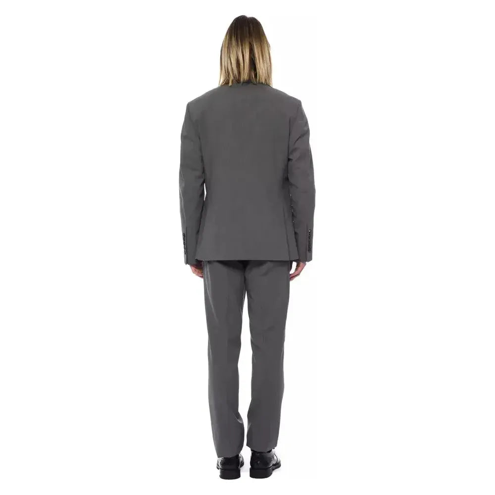 Billionaire Italian Couture Gray Wool Men Suit Billionaire Italian Couture