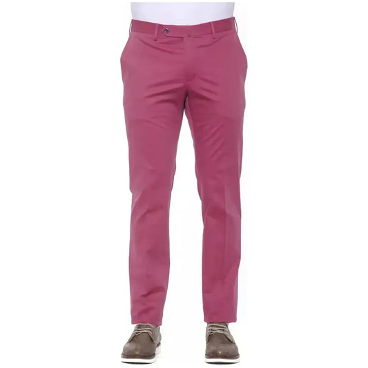 PT Torino Fuchsia Cotton Men Trouser PT Torino