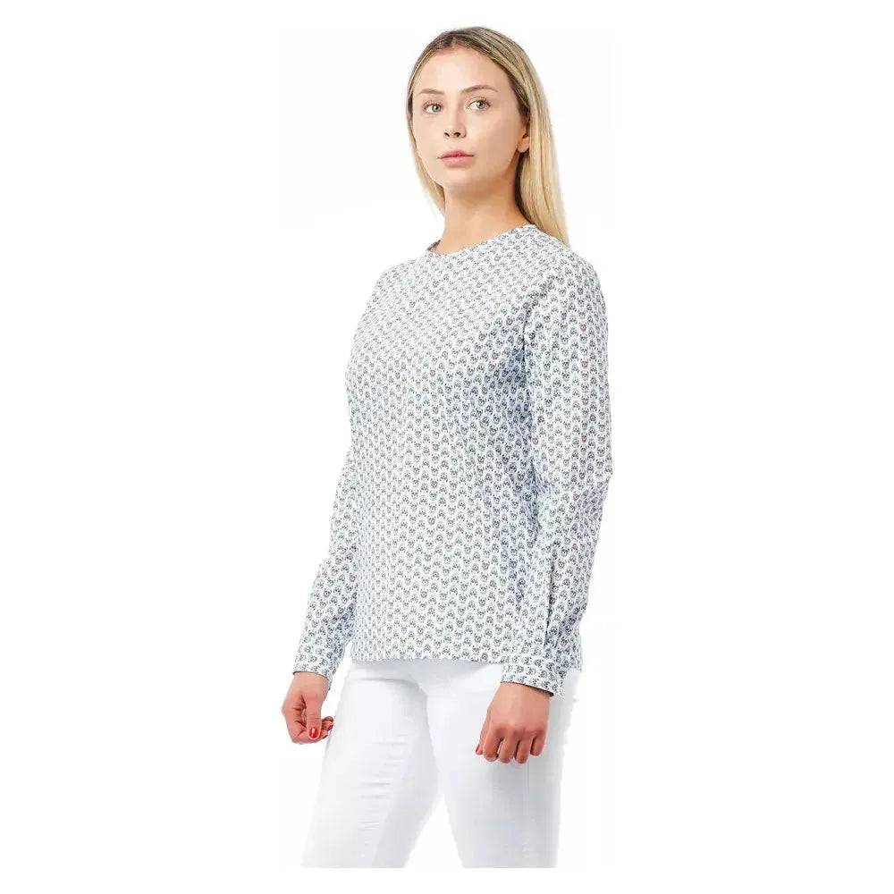 Bagutta White Cotton Women Blouse Bagutta