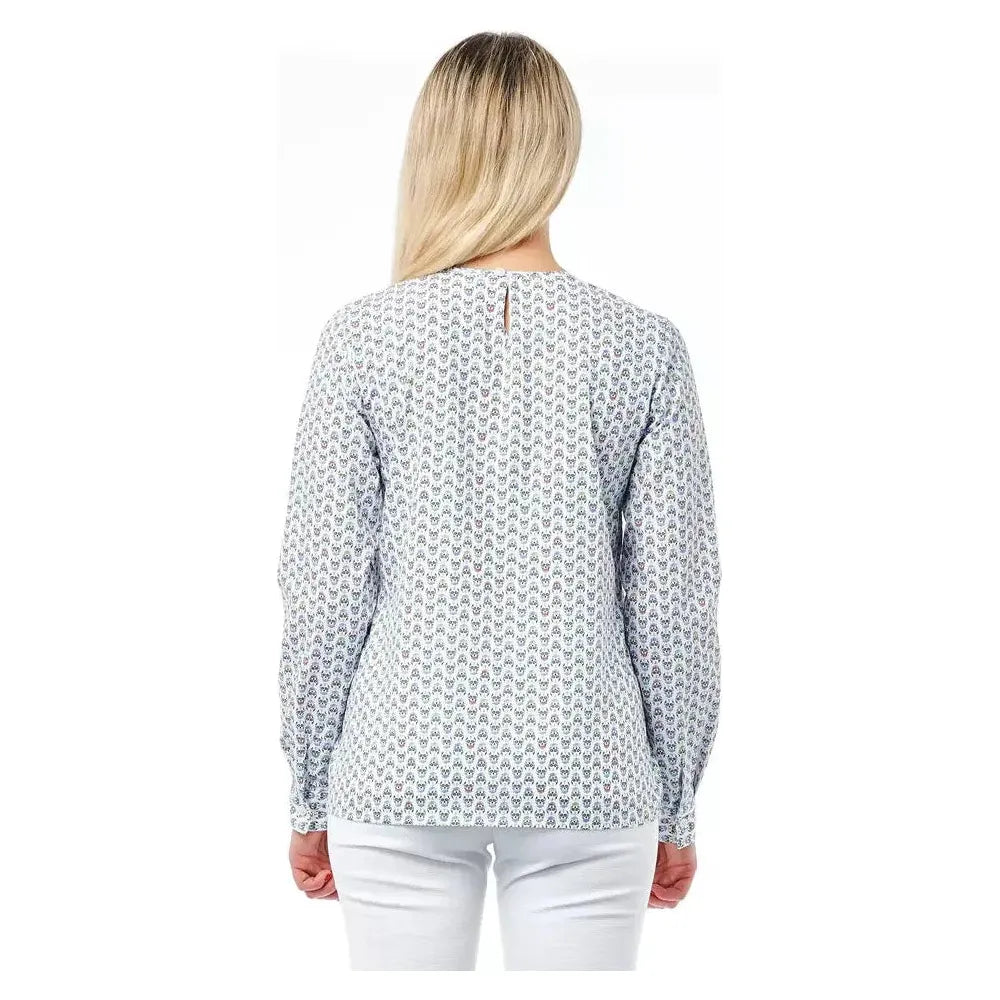 Bagutta White Cotton Women Blouse Bagutta