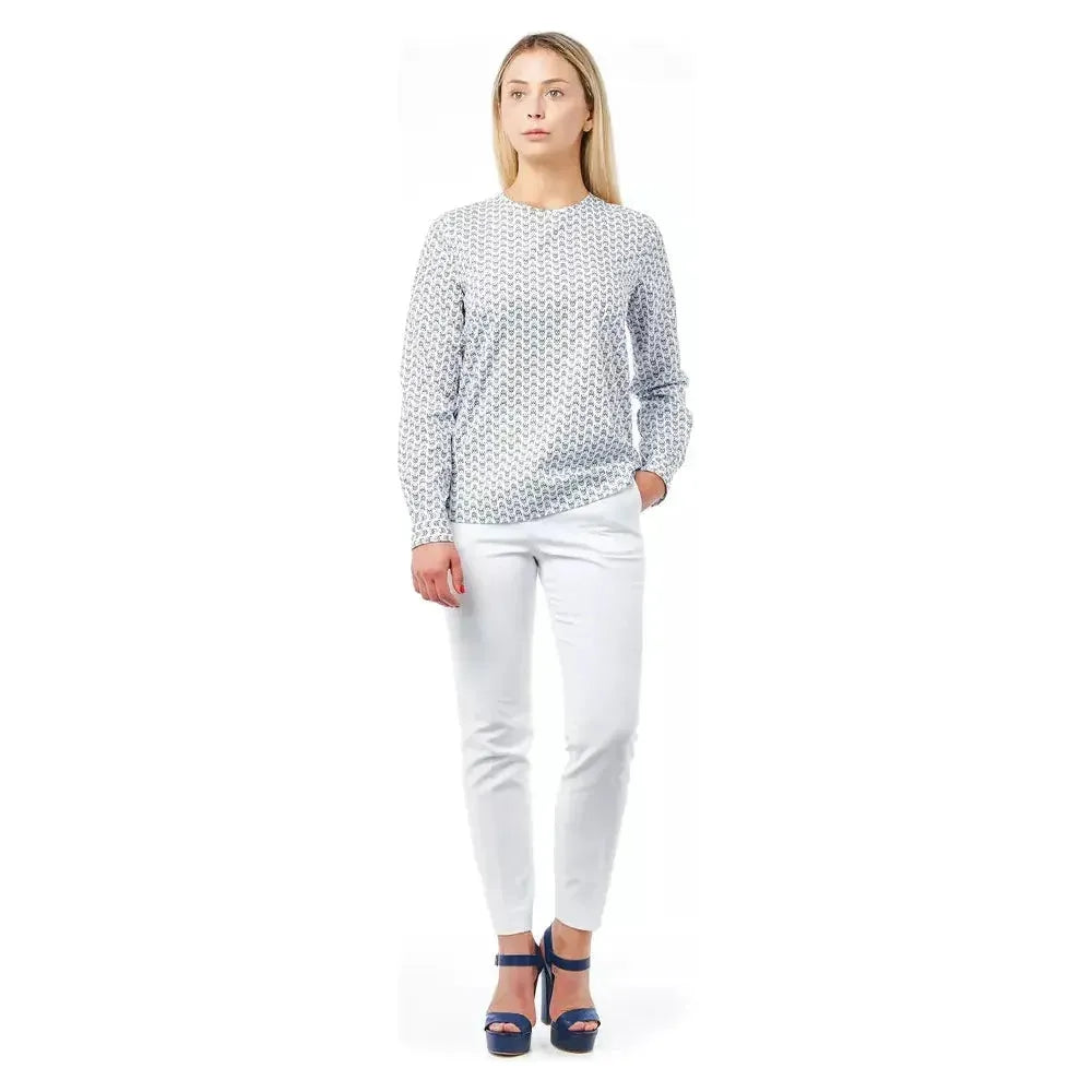 Bagutta White Cotton Women Blouse Bagutta