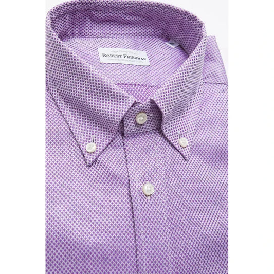 Robert Friedman Multicolor Cotton Men Shirt Robert Friedman