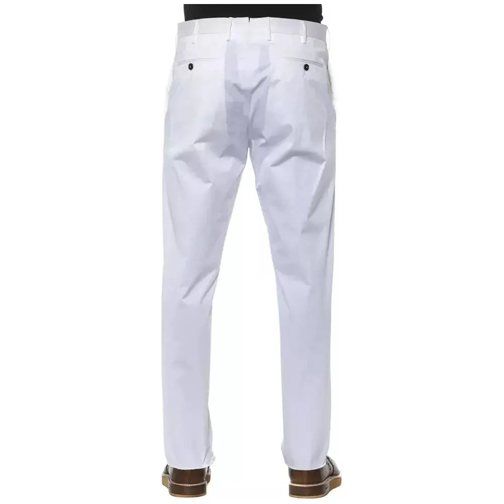 PT Torino White Cotton Men's Trouser PT Torino