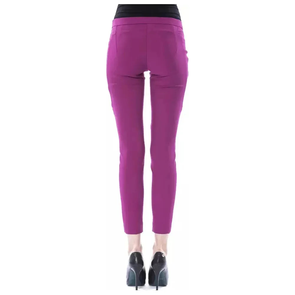 BYBLOS Purple Polyester Women Pants BYBLOS