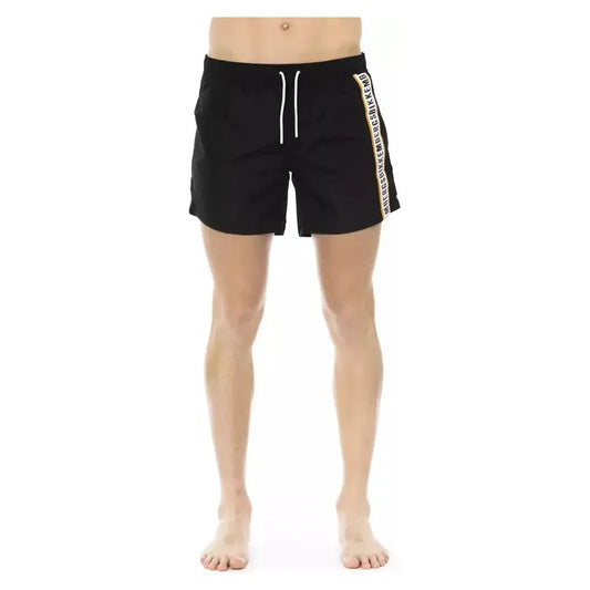 Bikkembergs Black Polyamide Men Swim Short Bikkembergs