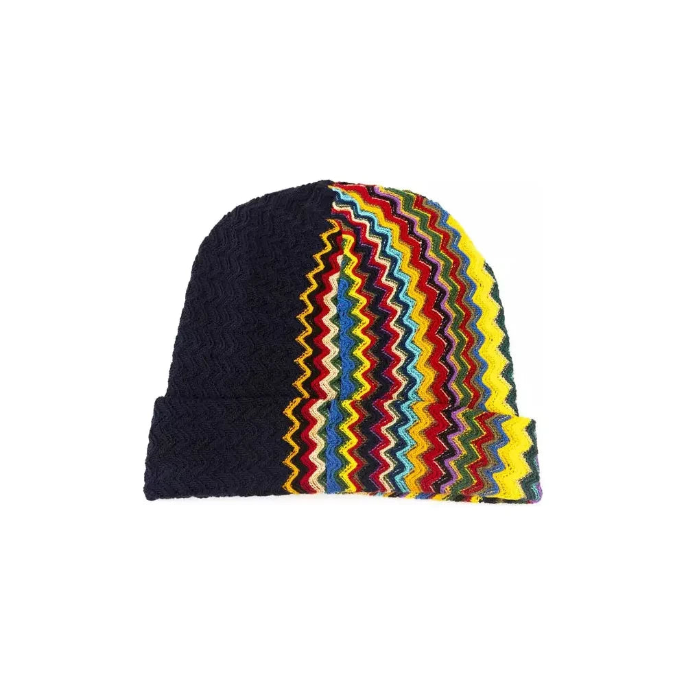 Missoni Multicolor Wool Men Cap Missoni