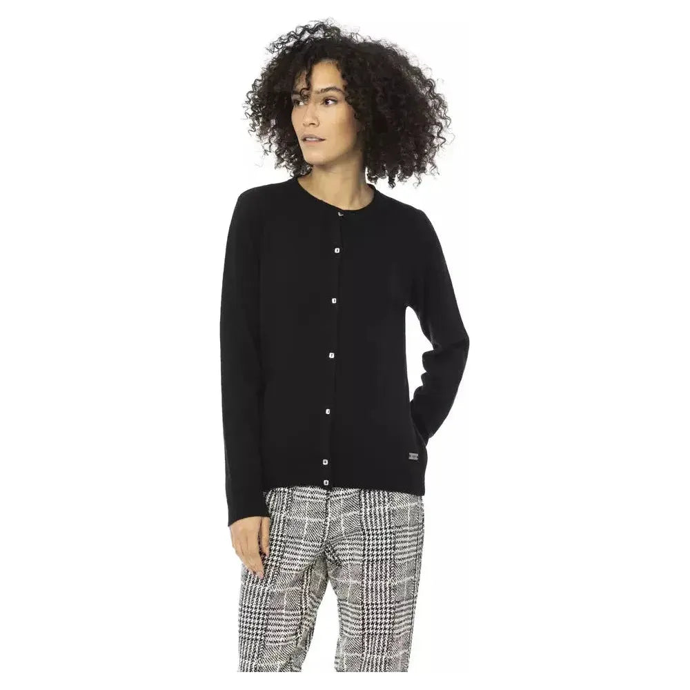 Baldinini Trend Black Wool Women Sweater Baldinini Trend