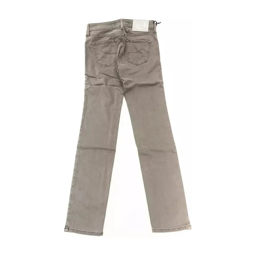 Jacob Cohen Gray Cotton-Like Women Jeans Jacob Cohen