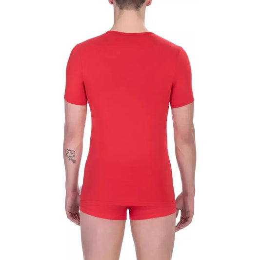 Bikkembergs "Red Cotton Men T-Shirt" MAN T-SHIRTS Bikkembergs