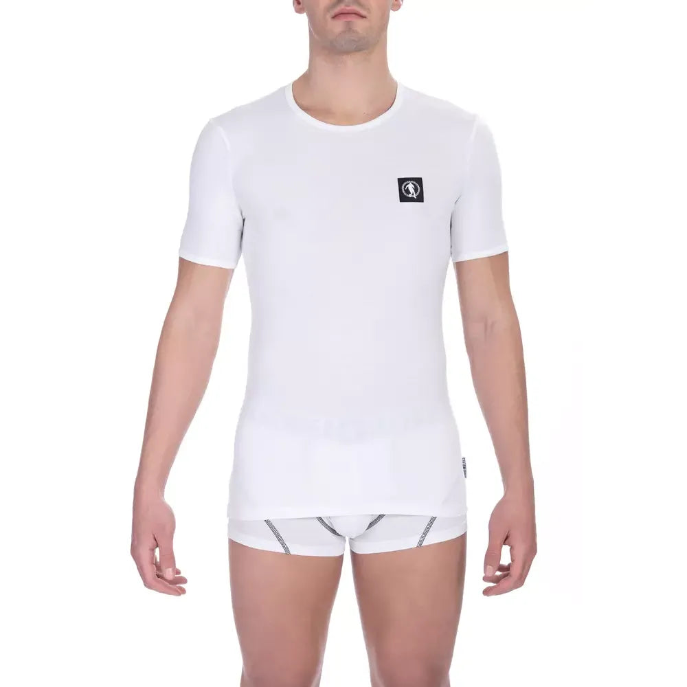 Bikkembergs White Cotton Men's T-Shirt