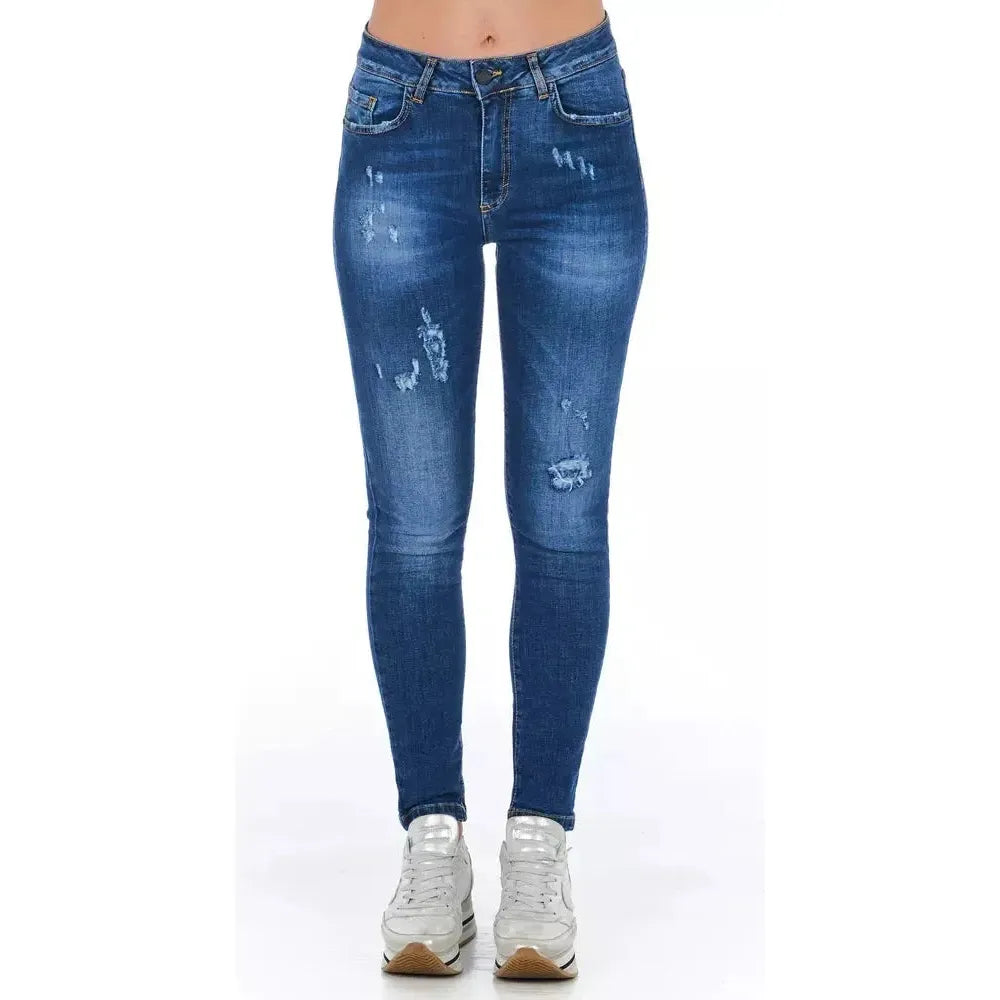 Frankie Morello Blue Denim Women Jeans Frankie Morello