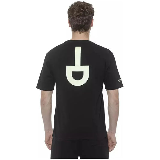 Tond Black Cotton Men T-Shirt Tond